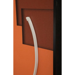 STAMPA C/LED SU TELA ABSTRACT CM 150X3,5X50