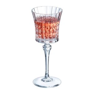 4 verres à pied 19 cl Lady Diamond - Cristal d'Arques