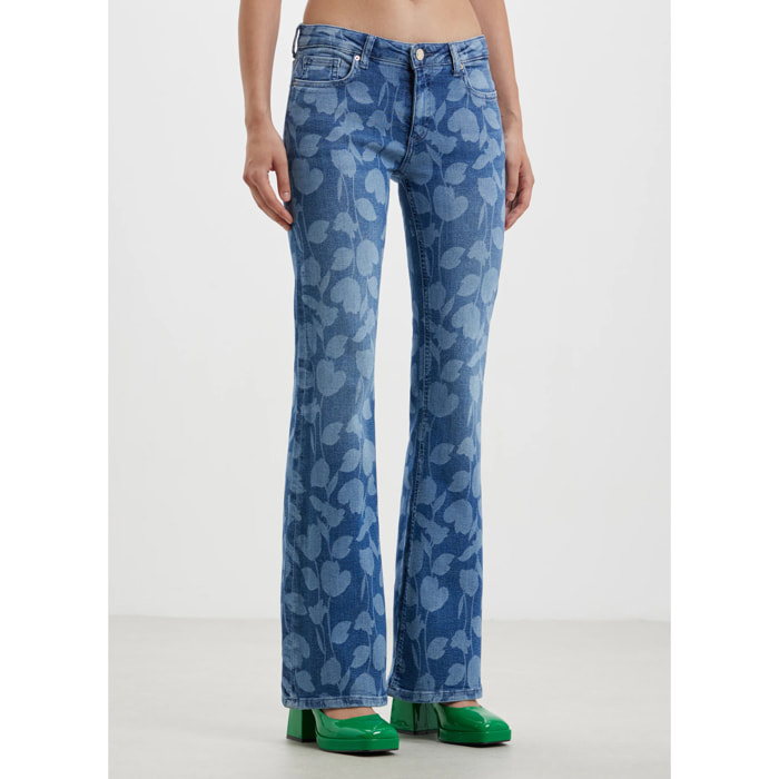 Jeans lungo fiori