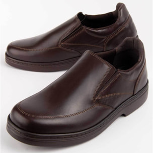 Mocasín De Piel - Marron