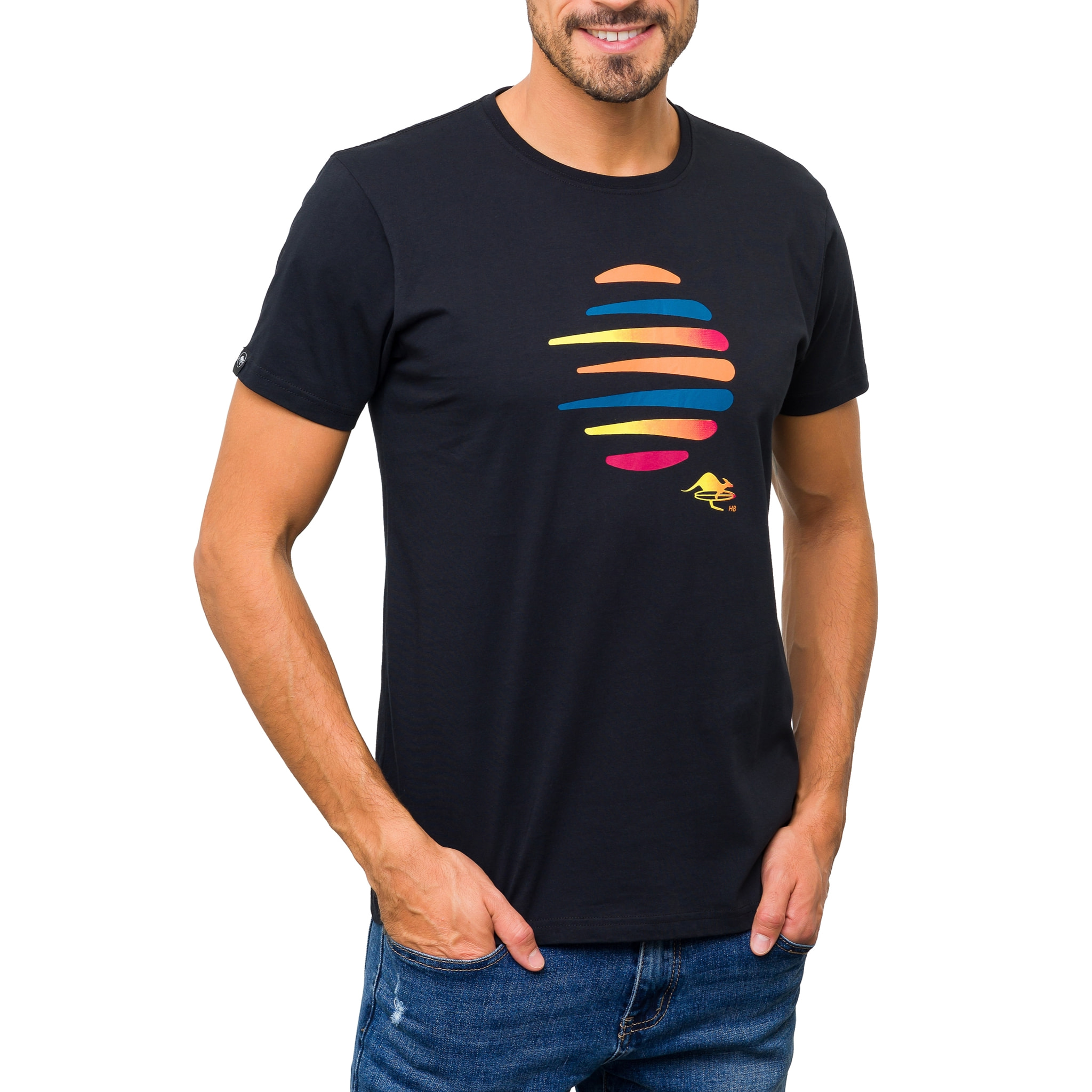 T-shirt in cotone 150 gr Hot Buttered Balangan Colore Nero