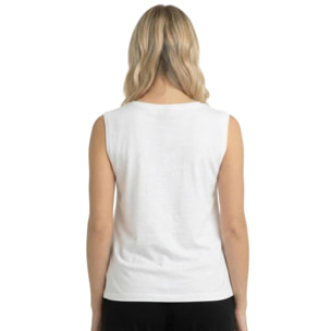 Camiseta sin mangas elegante para mujer