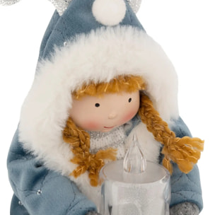 FILLETTE BLEU ASSIS LED 41CM