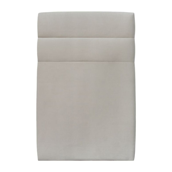 Tete de lit Bandes Horizontales Velours - Rembourrée A poser