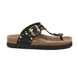 Sandalia Plataforma Negro Mujer BILLOWY NEGRO