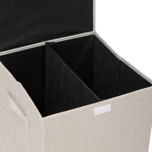 Panier à linge "Colorama" beige 74L