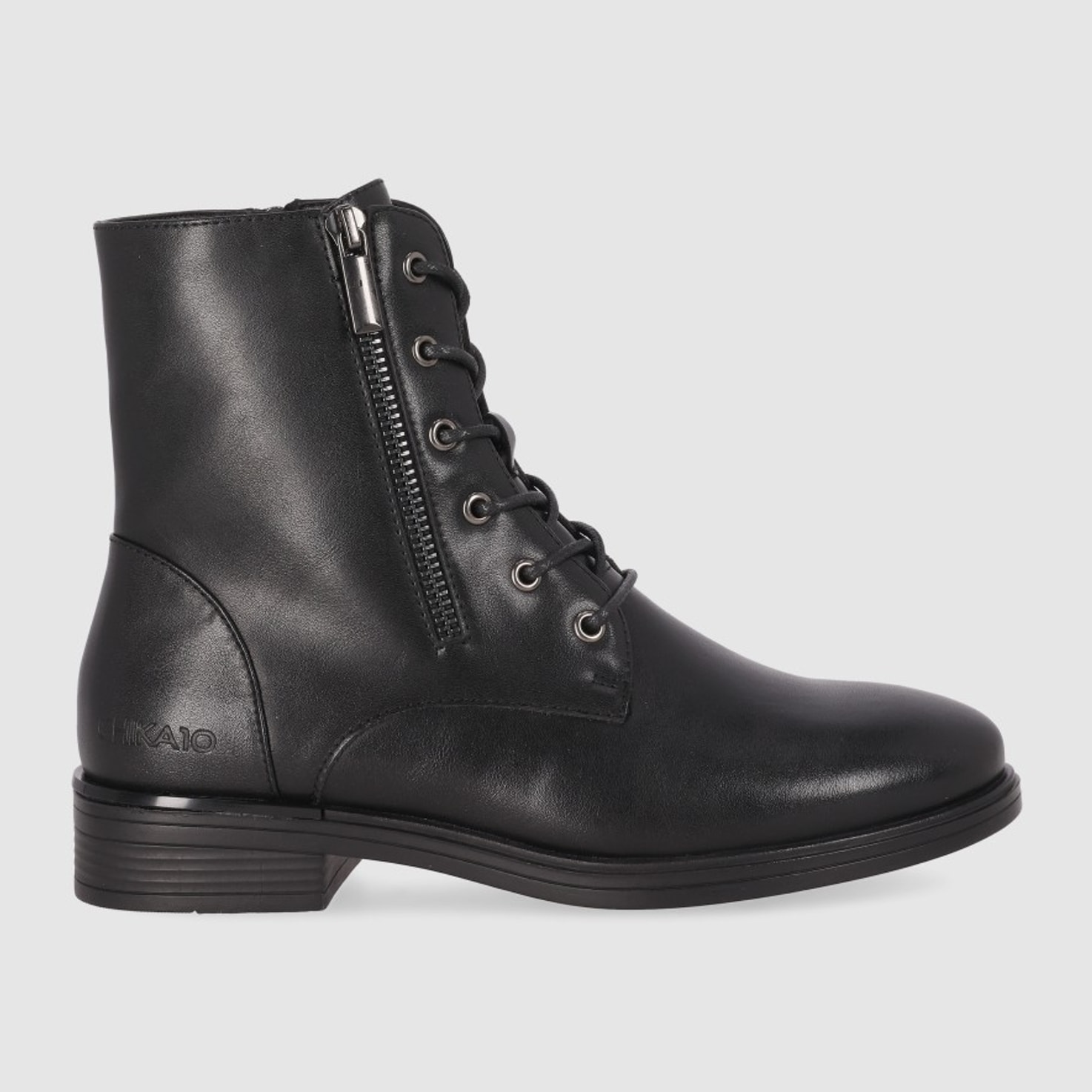 Botines - Negro - Tacón: Bajo