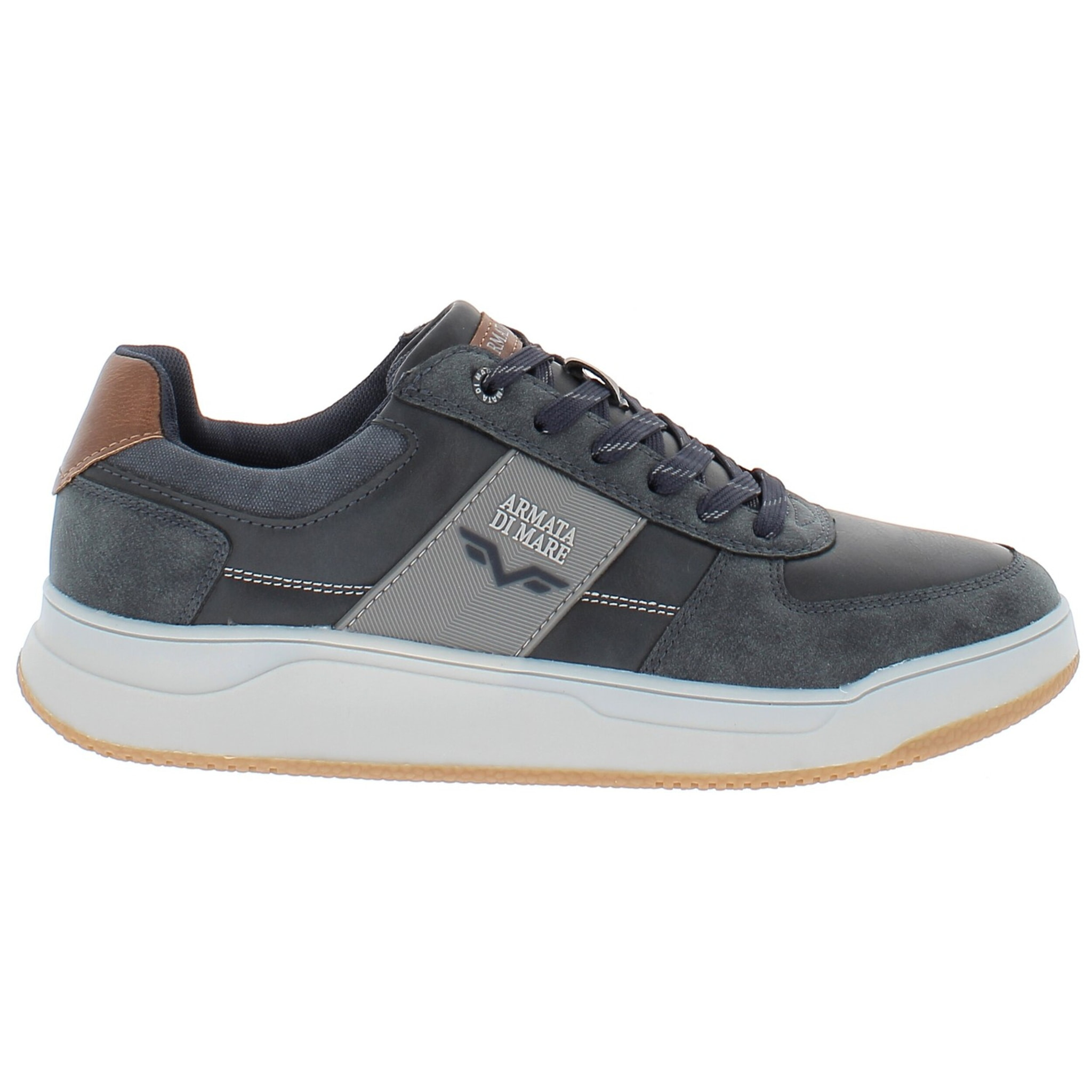 Armata di Mare Scarpe Uomo Sneakers Basse Stringate con Soletta Rimovibile in Memory Foam AMU 2N817 Navy
