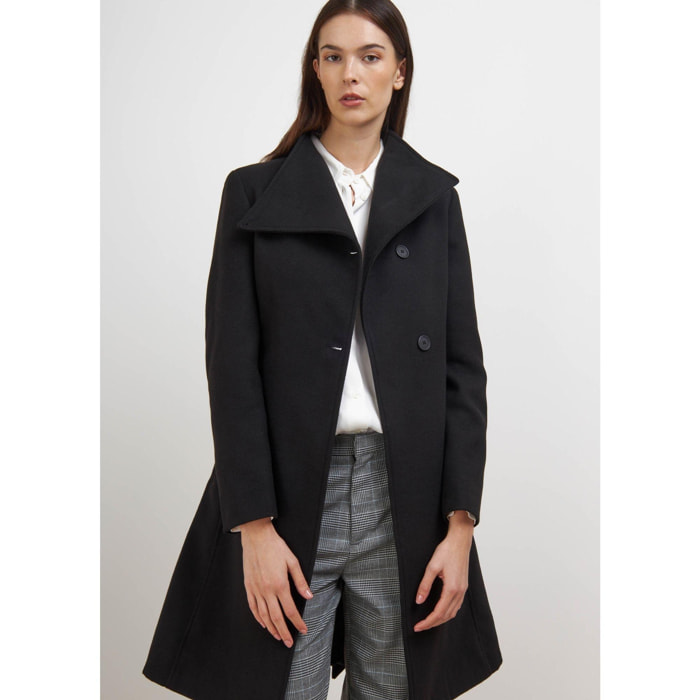 CAPPOTTO NERO CONBIPEL