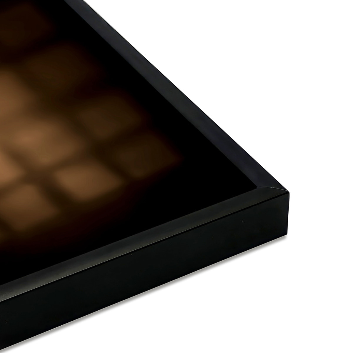 Affiche encadrée sacs grains de café fond noir Affiche + cadre en métal - Noir