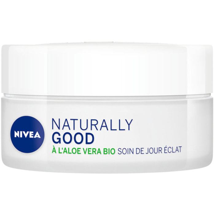 Pack de 2 - Crème visage hydratante NIVEA Aloe vera BIO Peaux normales Naturally Good 50ml