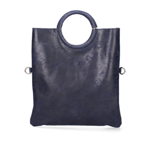 Borsa a mano da donna Made in Italy - Modello Velvet - 100% pelle scamosciata - 29.0 x 30.0 x 1.0 cm