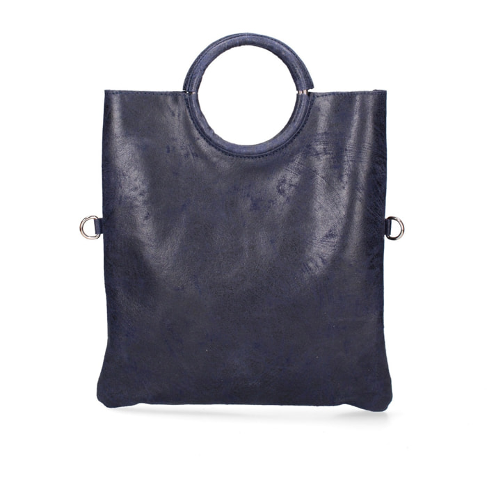 Borsa a mano da donna Made in Italy - Modello Velvet - 100% pelle scamosciata - 29.0 x 30.0 x 1.0 cm