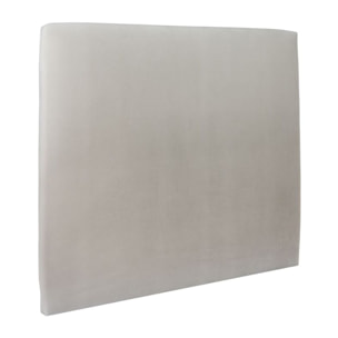 Lit avec sommier et tête de lit lisse - Tissu velours au style contemporain - Adapté à tous les matelas, montage rapide - Finition élégante - Rangement XXL