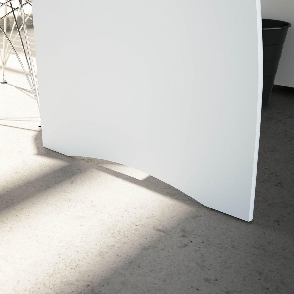 Mesa Escritorio Argon 74x136x67 Cm Blanco Artik Y Roble