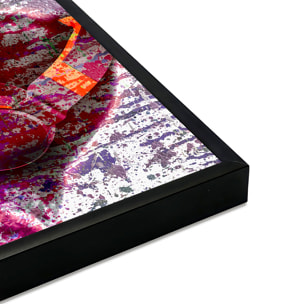 Affiche encadrée gorille urbain abstrait Affiche + cadre en métal - Noir