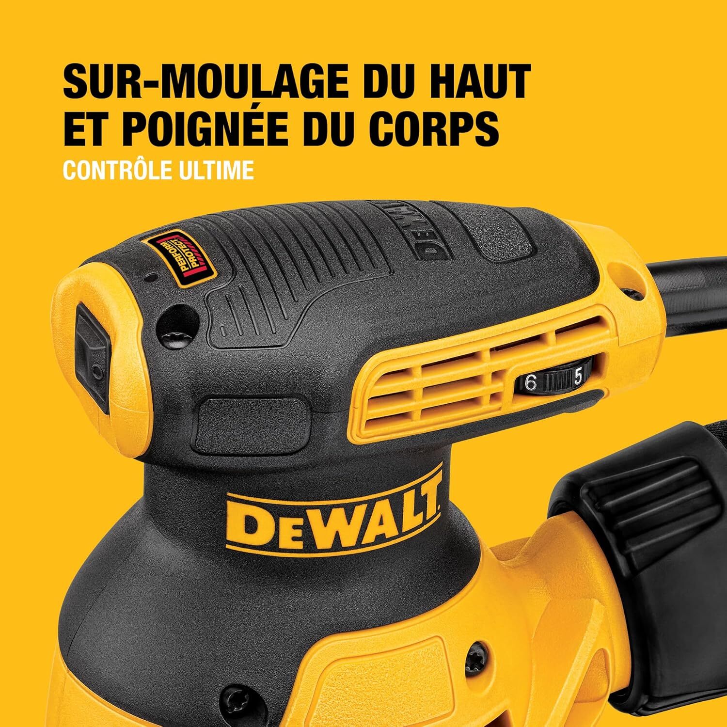 Ponceuse excentrique 280 W - 125 mm - DEWALT - DWE6423-QS