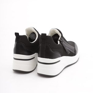 SNEAKERS RETE CHOCOLA' NERO