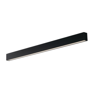 Barra LED a sospensione in alluminio nero 26W 3000K (luce calda) 1 mt.