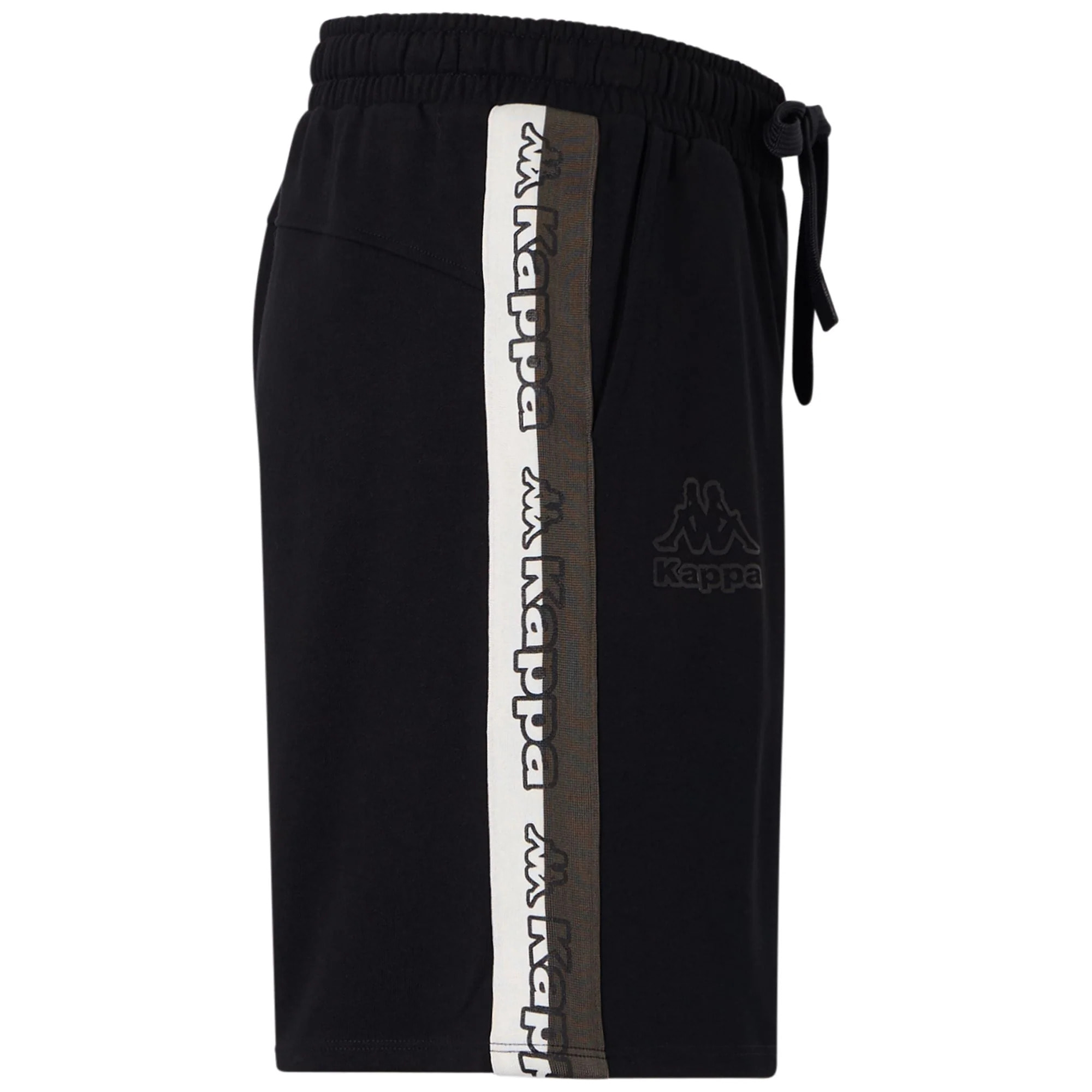 Kappa - Pantaloni Corti Uomo Nero - Logo Tape Gerri