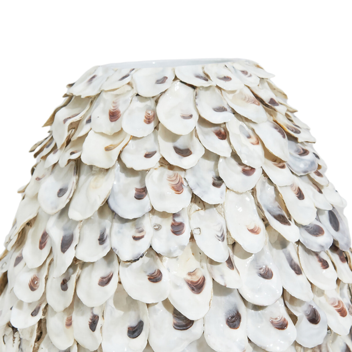 Vaso in bamboo e conchiglie Riviera