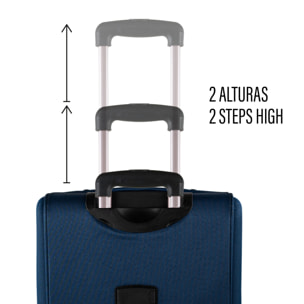 Juego De Maletas Semi-Rígidas Eva Itaca Bergamo Marino