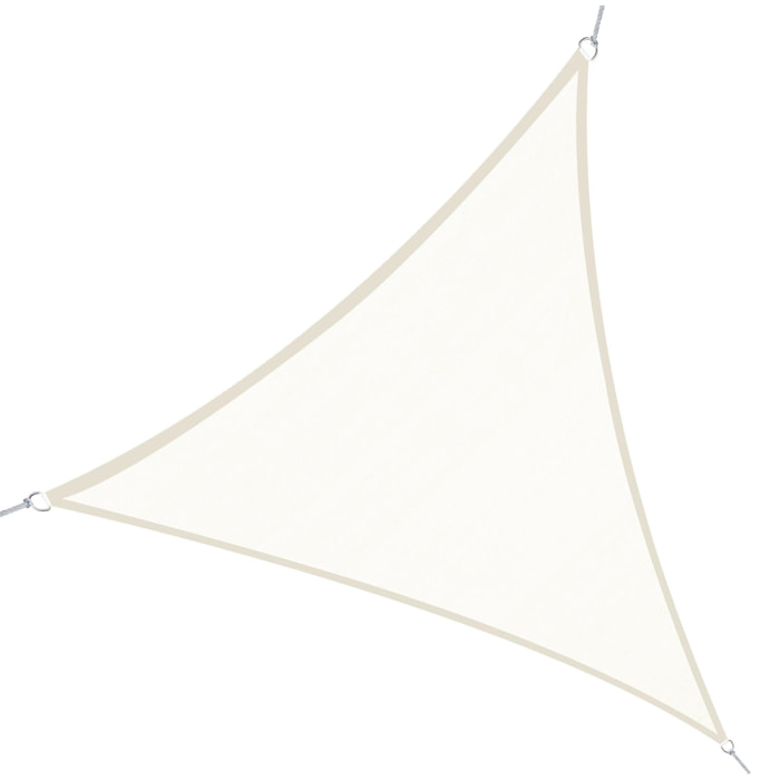 Toldo Vela Triangulo Sombrilla Parasol Terraza 4x4x4m Crema