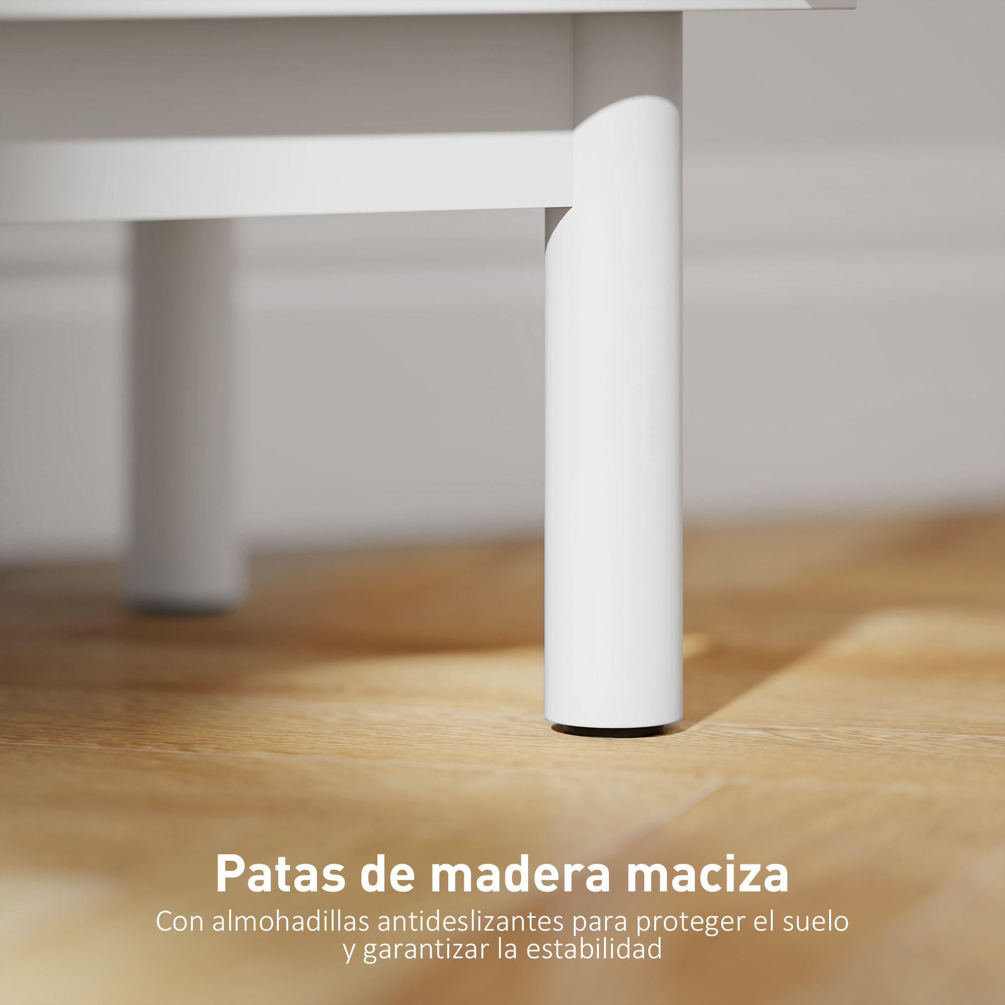 Mesita de Noche Moderna Mesilla de Noche Estrecha con 2 Compartimentos Abiertos Diseño en Forma de Arco Mesa Auxiliar para Salón Dormitorio 40x30x60 cm Crema