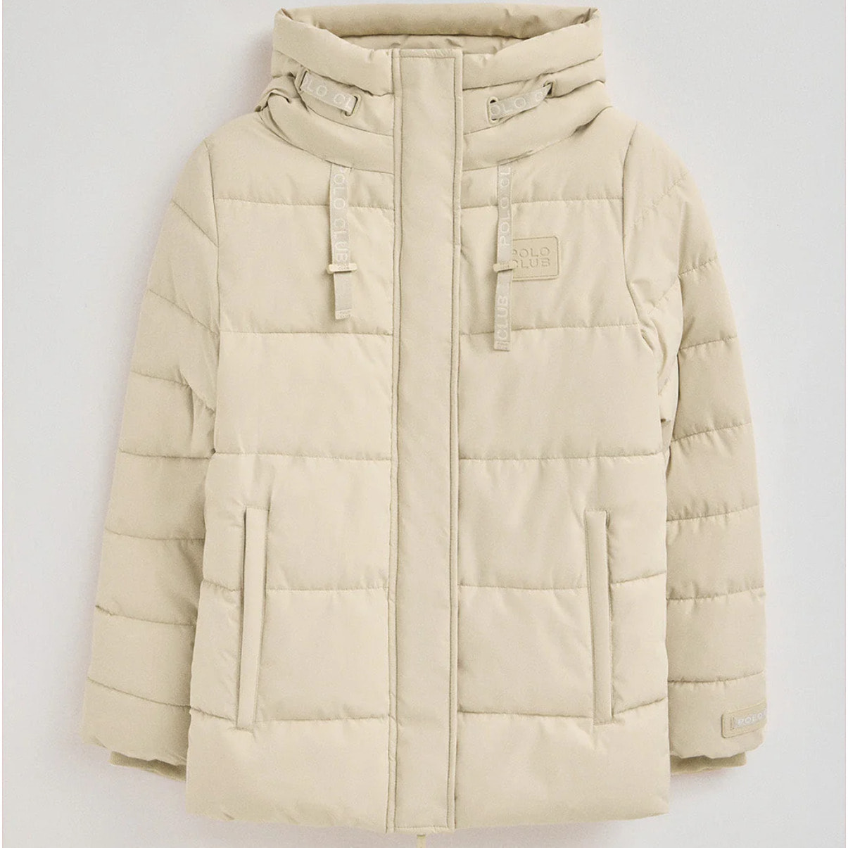 Giubbotto Iris ecrù con logo Polo Club