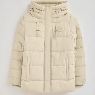 Giubbotto Iris ecrù con logo Polo Club