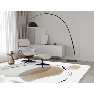 Alfombra de vinilo CERAMIKO, Nadia, diseño moderno [Diam] 180 cm