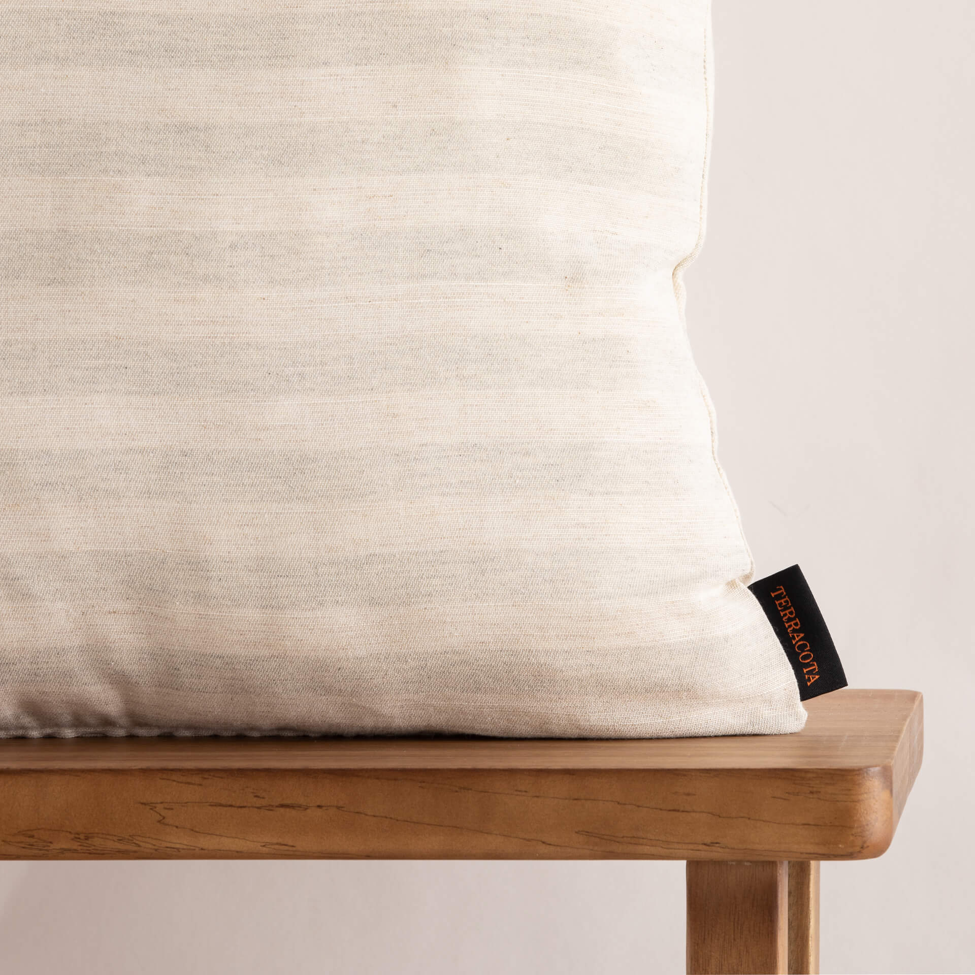 Housse de coussin jacquard 50x50 cm Jávea Grande Gris Clair
