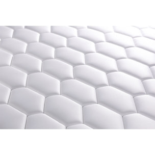 Ensemble Matelas Sommier 200x200 cm - Sommier Blanc (en kit) - Boost