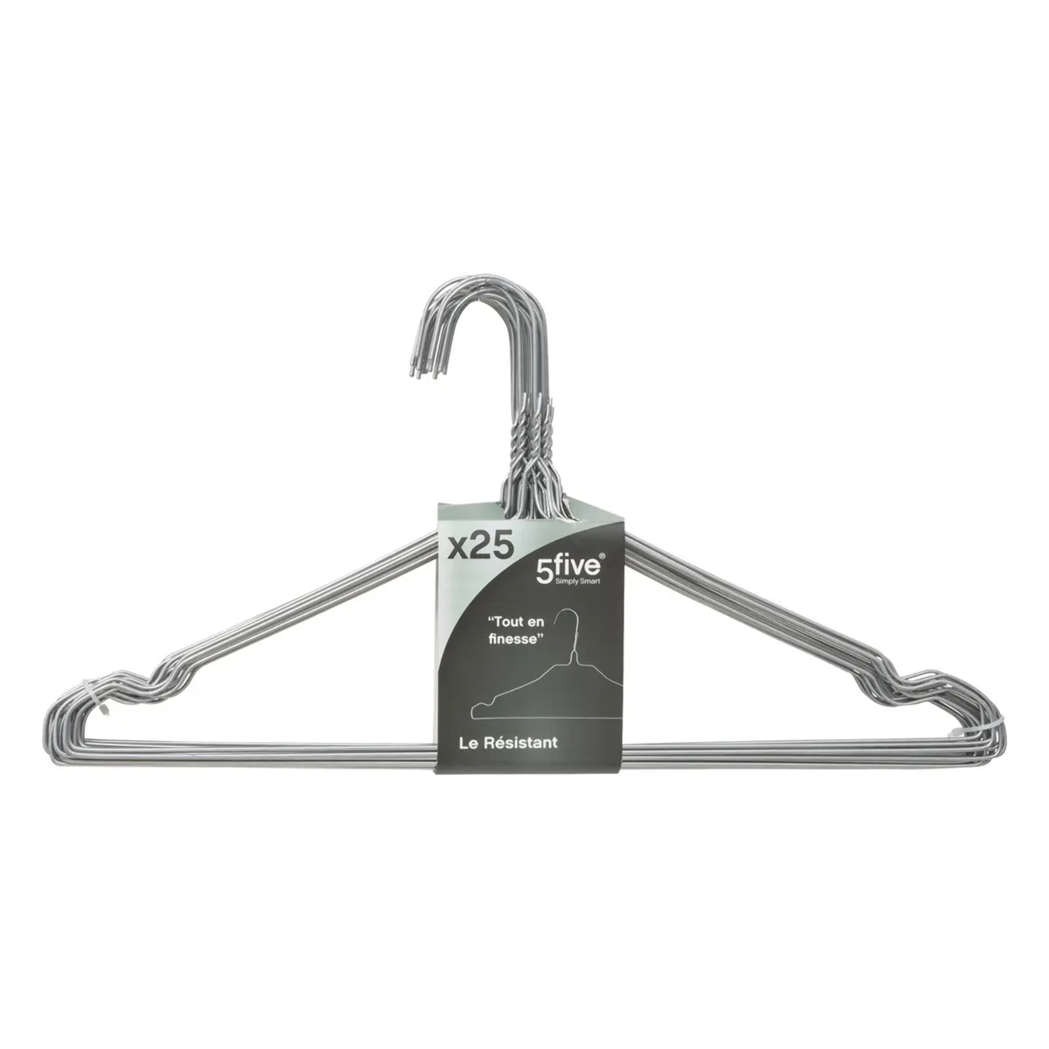 Lot de 25 cintres en métal