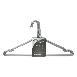 Lot de 25 cintres en métal