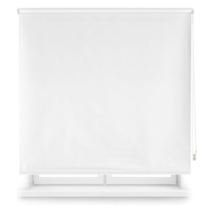 Well home estor enrollable opaco liso - blanco roto, 150 x 175cm (ancho x largo)/tamaño de la tela 147 x 170cm