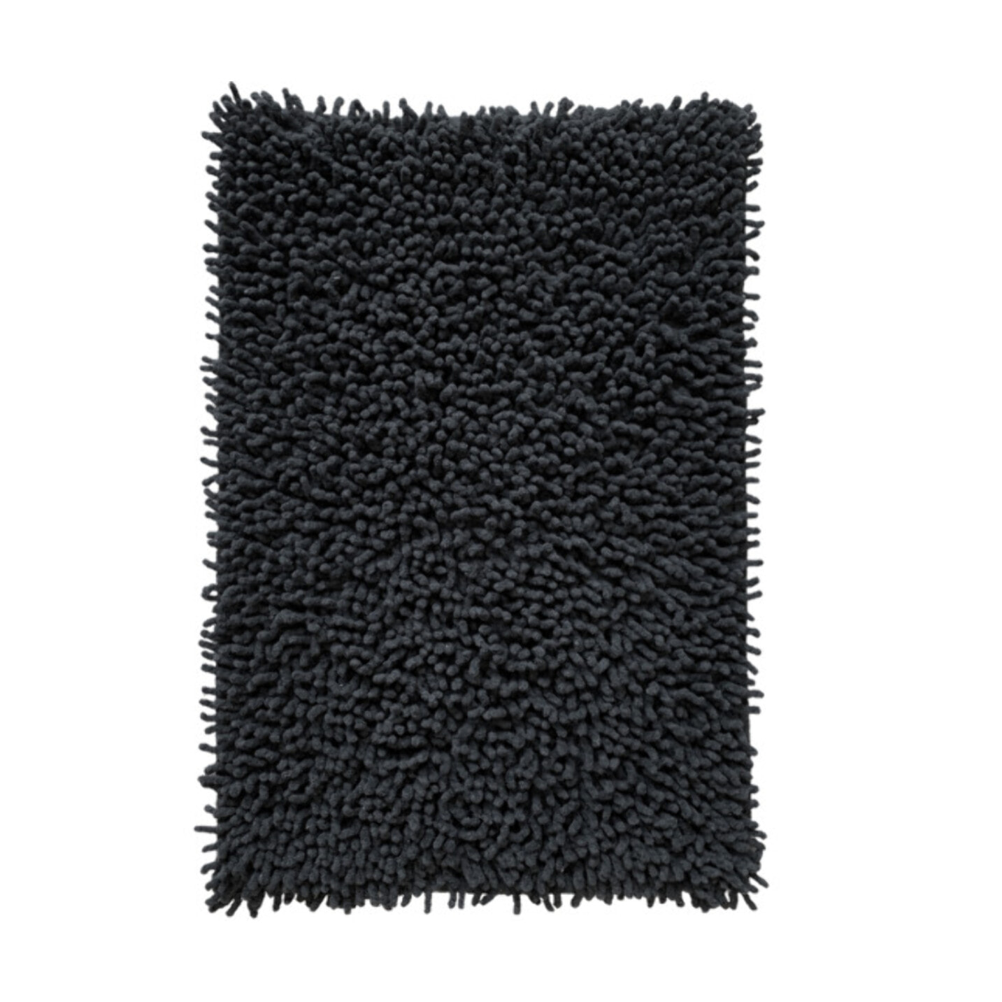 Tapis de salle de bain rectangulaire 40 x 60 cm en coton chenille - SHAGGY