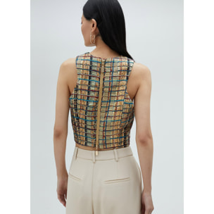 Top scollo all'americana