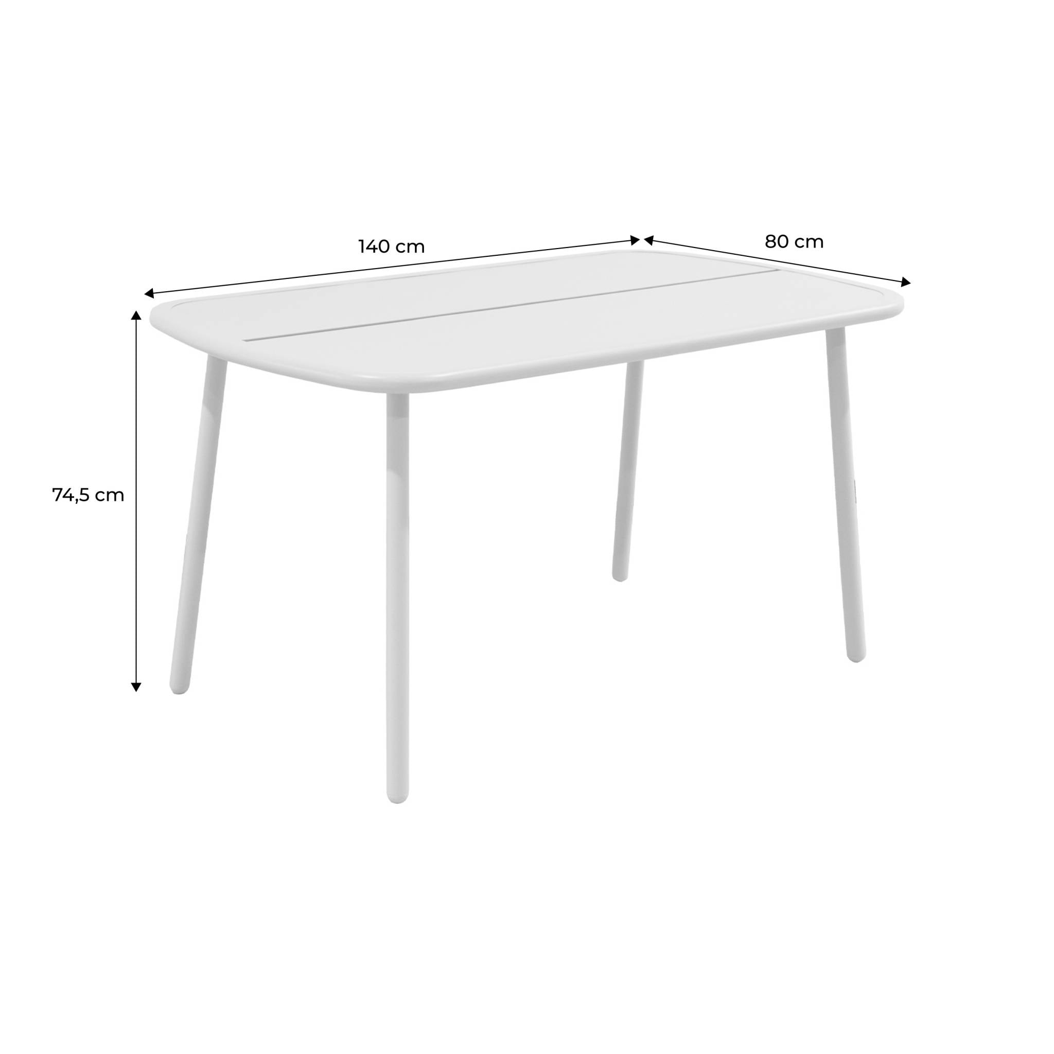 Table de jardin aluminium 4-6 places AVELIA