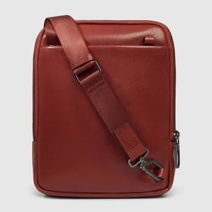 Piquadro Borsello in pelle porta iPad®mini con tasca per AirPods® e protezione RFID