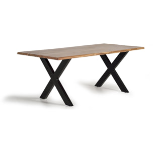Mesa de comedor - madera de acacia y metal