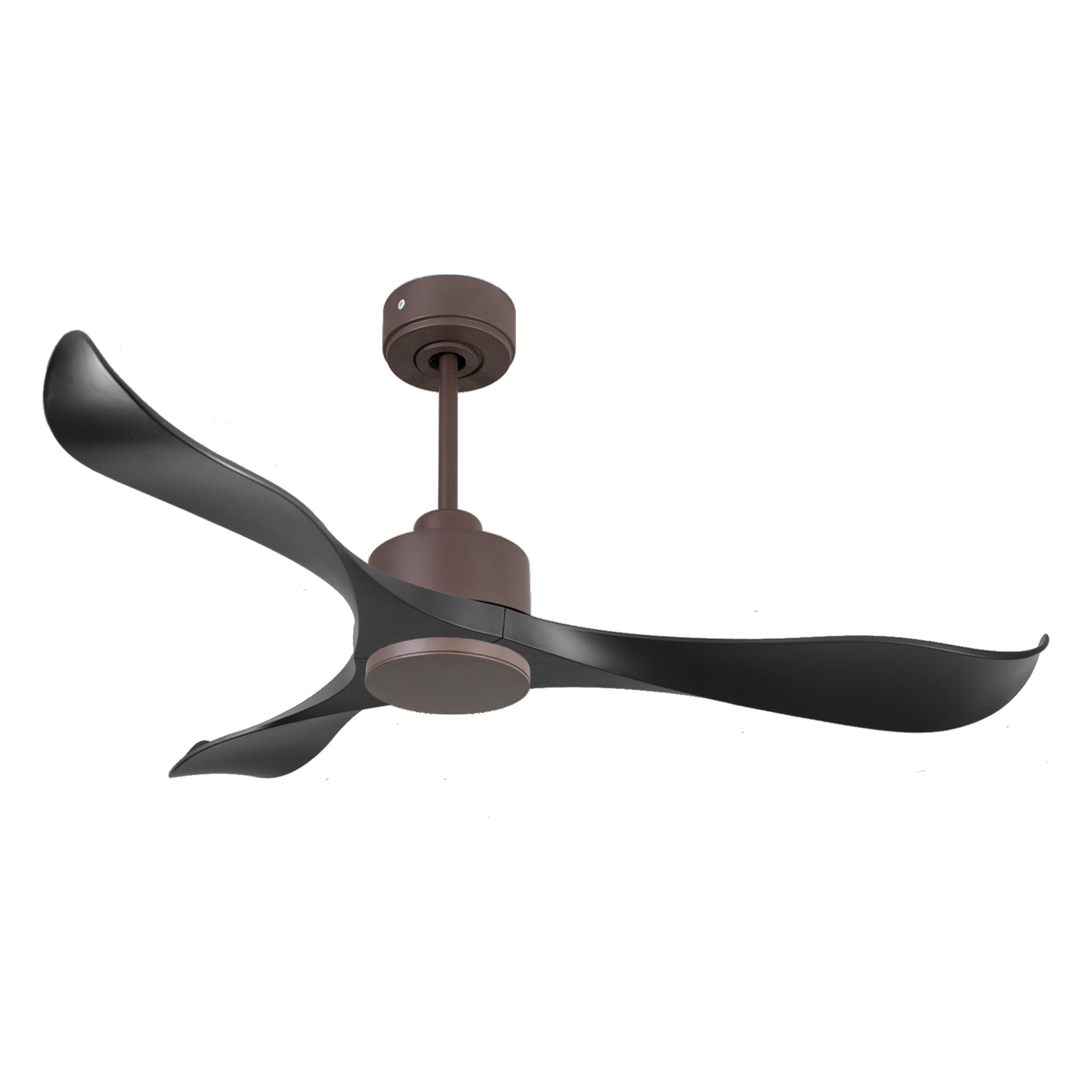 Ventilateur de plafond Réversible  Thermostat Wifi Moteur à courant continu Toits en pente Télécommande Adaptateur 2/3 Lames Hypersilence Mémoire