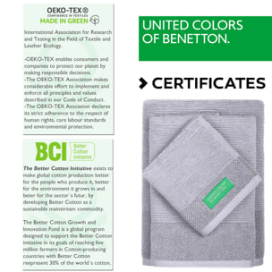 Set 3pcs toallas de baño  gris  benetton
