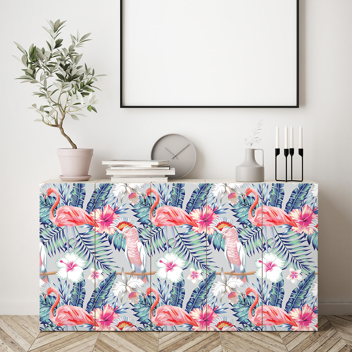 Sticker meuble tropical emerea 40 x 60 cm