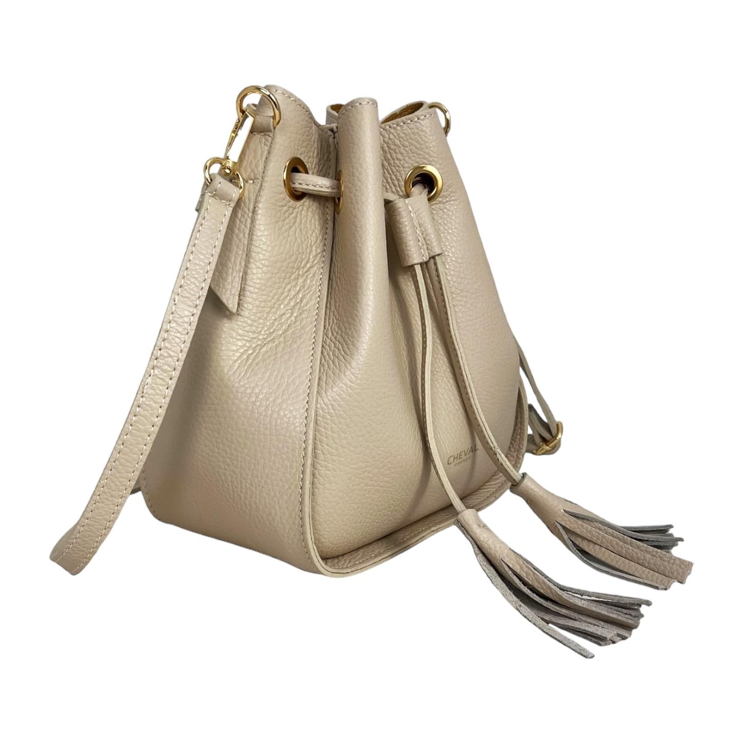 Bolso tipo cubo Cheval Firenze Matilde Beige