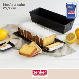 Ensemble avec 1 Moule à Cake 25,5cm, 1 spatule Zenker et 2 bols à mixer en inox Fackelmann