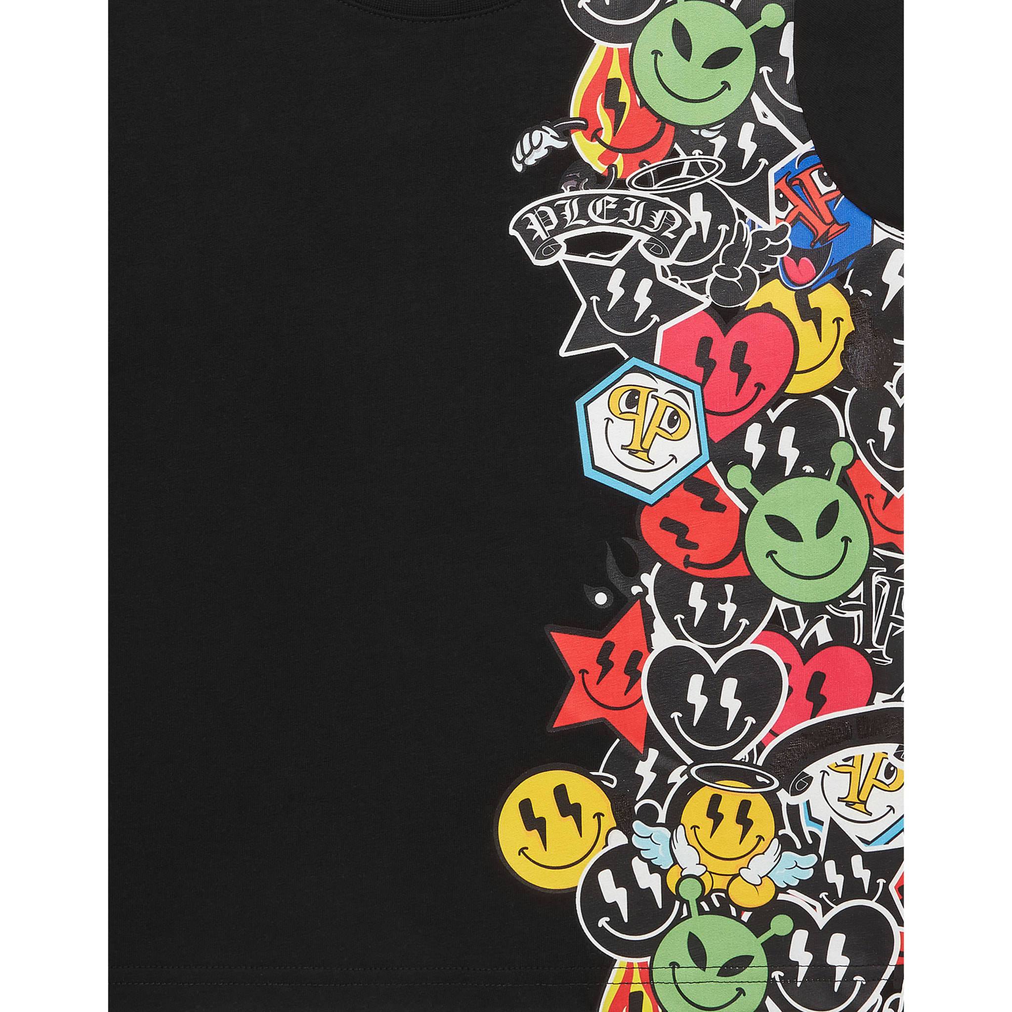 PHILIPP PLEIN T-Shirt Round Neck Ss SMILE