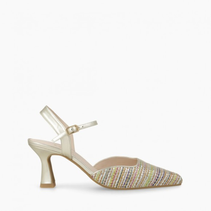 ZAPATOS DE SALÓN MULTICOLOR DORADOS GELIA-TE