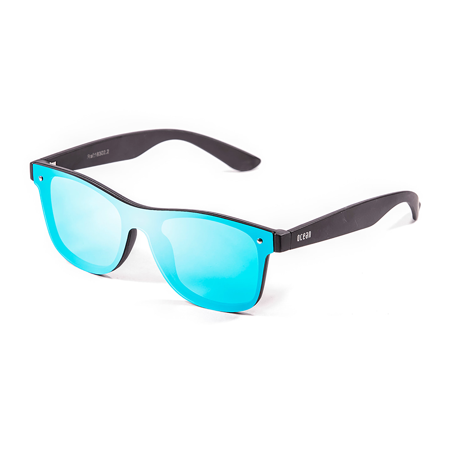 Gafas de sol OCEAN MESSINA - Negro mate / Plana revo azul cielo