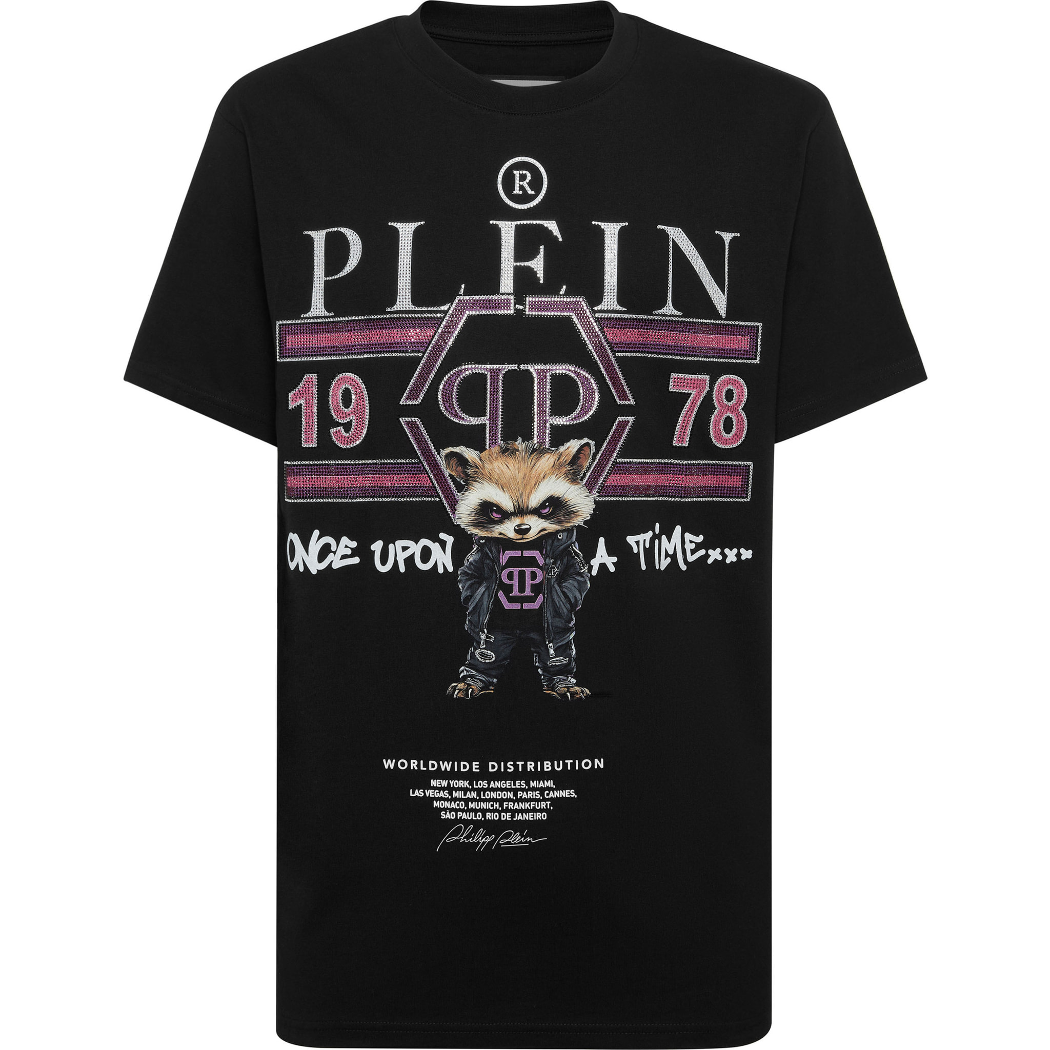 PHILIPP PLEIN Camiseta Cuello Redondo Ss COLLEGE